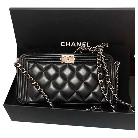 chanel boy wallet size|chanel boy wallet with chain.